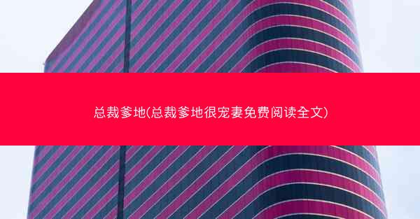 总裁爹地(总裁爹地很宠妻免费阅读全文)