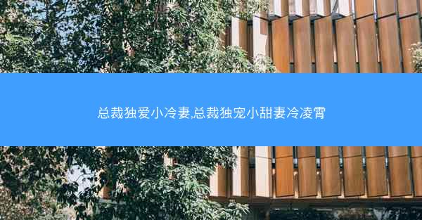总裁独爱小冷妻,总裁独宠小甜妻冷凌霄