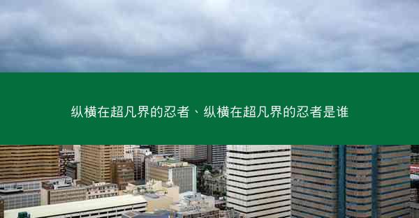 纵横在超凡界的忍者、纵横在超凡界的忍者是谁