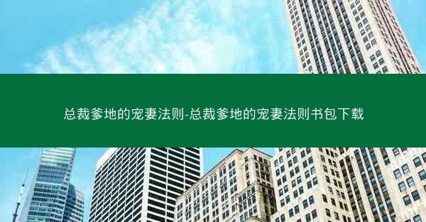总裁爹地的宠妻法则-总裁爹地的宠妻法则书包下载