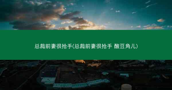 总裁前妻很抢手(总裁前妻很抢手 酸豆角儿) 总裁前妻很抢手(总裁前妻很抢手 酸豆角儿)