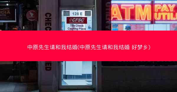 中原先生请和我结婚(中原先生请和我结婚 好梦乡)