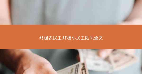 终极农民工;终极小民工陆风全文