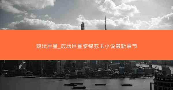 政坛巨星_政坛巨星黎锦苏玉小说最新章节