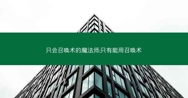 只会召唤术的魔法师;只有能用召唤术