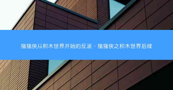 猪猪侠从积木世界开始的反派、猪猪侠之积木世界后续