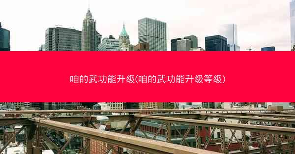 咱的武功能升级(咱的武功能升级等级)