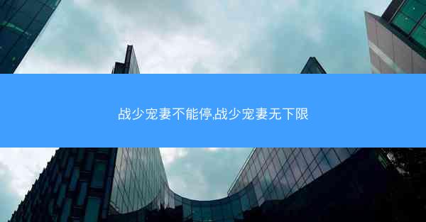 战少宠妻不能停,战少宠妻无下限