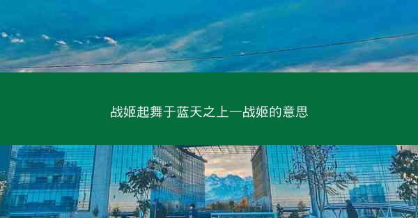 战姬起舞于蓝天之上—战姬的意思