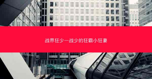 战界狂少—战少的狂霸小狂妻