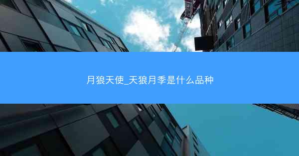 月狼天使_天狼月季是什么品种