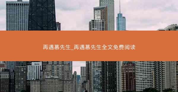 再遇慕先生_再遇慕先生全文免费阅读
