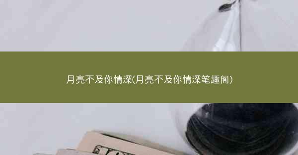 月亮不及你情深(月亮不及你情深笔趣阁)