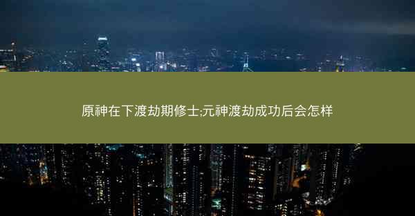 原神在下渡劫期修士;元神渡劫成功后会怎样