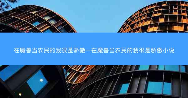 在魔兽当农民的我很是骄傲—在魔兽当农民的我很是骄傲小说