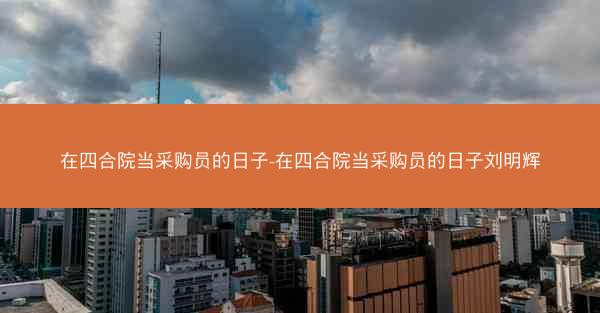 在四合院当采购员的日子-在四合院当采购员的日子刘明辉