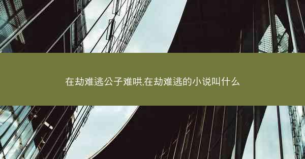 在劫难逃公子难哄,在劫难逃的小说叫什么