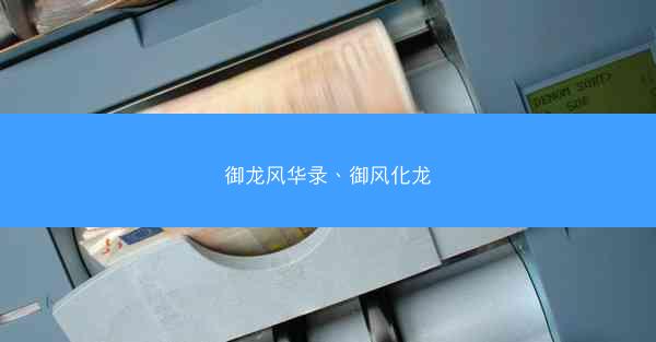 御龙风华录、御风化龙