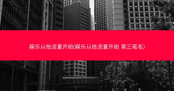 娱乐从抢流量开始(娱乐从抢流量开始 第三笔名)