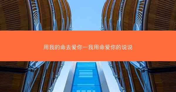 用我的命去爱你—我用命爱你的说说