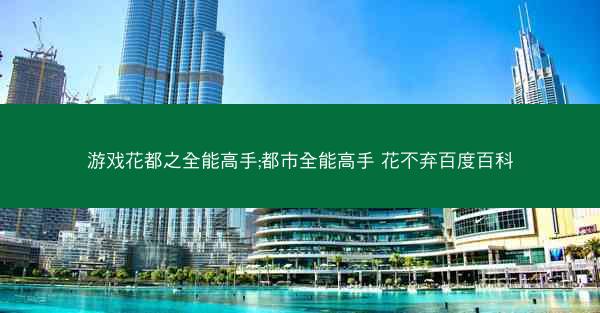 游戏花都之全能高手;都市全能高手 花不弃百度百科