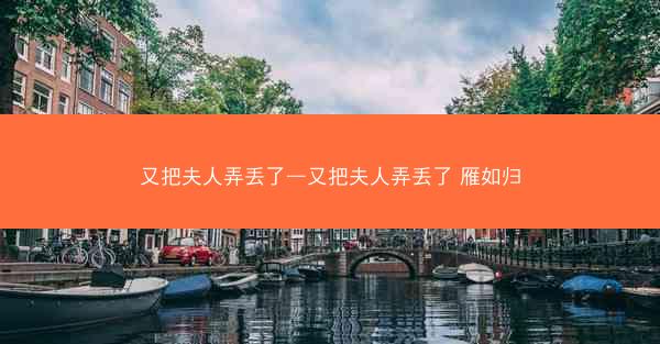 又把夫人弄丢了—又把夫人弄丢了 雁如归