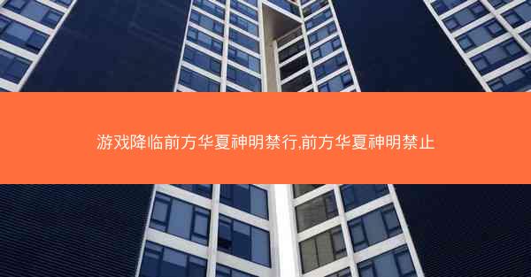 游戏降临前方华夏神明禁行,前方华夏神明禁止