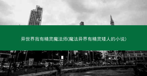 异世界我有精灵魔法师(魔法异界有精灵矮人的小说)