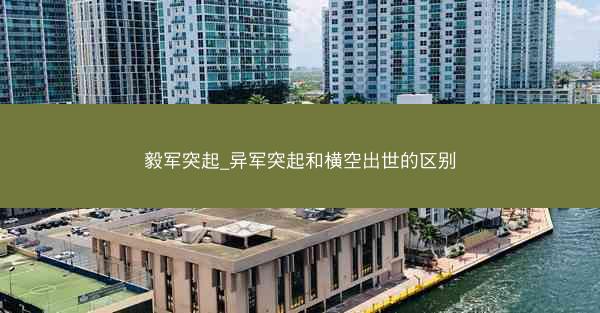 毅军突起_异军突起和横空出世的区别