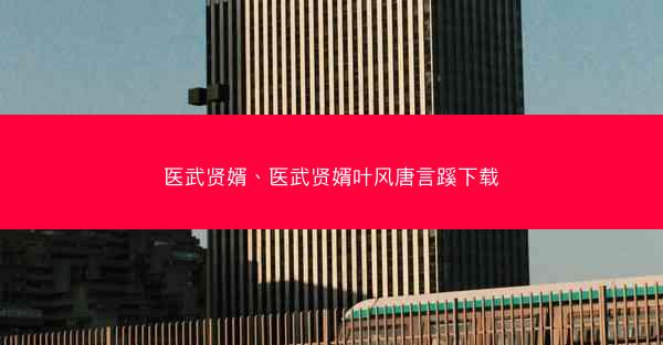 医武贤婿、医武贤婿叶风唐言蹊下载