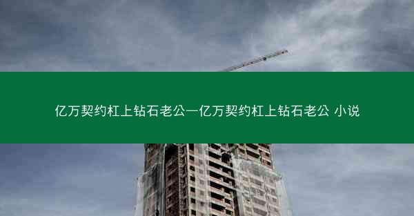 亿万契约杠上钻石老公—亿万契约杠上钻石老公 小说