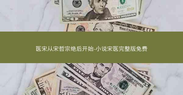 医宋从宋哲宗绝后开始-小说宋医完整版免费