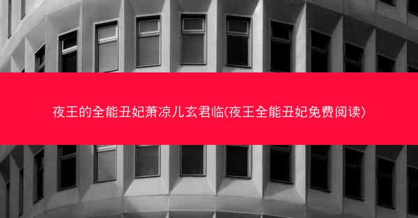 夜王的全能丑妃萧凉儿玄君临(夜王全能丑妃免费阅读)