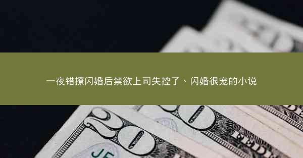 一夜错撩闪婚后禁欲上司失控了、闪婚很宠的小说