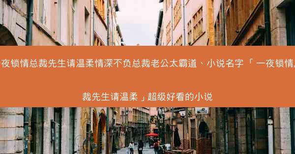 一夜锁情总裁先生请温柔情深不负总裁老公太霸道、小说名字 「一夜锁情,总裁先生请温柔」超级好看的小说