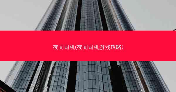 夜间司机(夜间司机游戏攻略)
