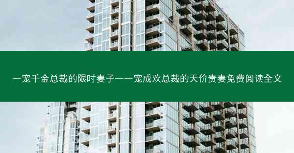 一宠千金总裁的限时妻子—一宠成欢总裁的天价贵妻免费阅读全文