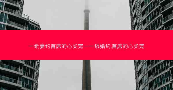 一纸妻约首席的心尖宠—一纸婚约,首席的心尖宠