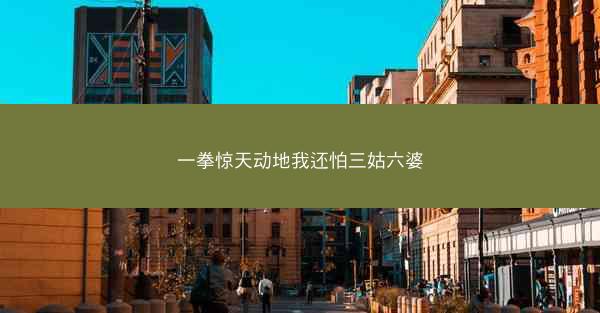 一拳惊天动地我还怕三姑六婆