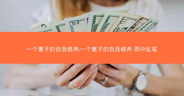 一个塞子的自我修养;一个塞子的自我修养 雨中乱笔