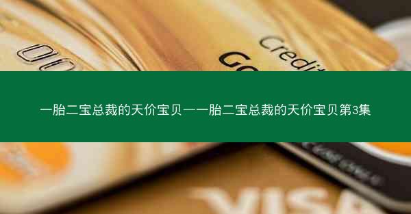 一胎二宝总裁的天价宝贝—一胎二宝总裁的天价宝贝第3集
